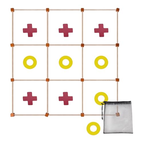 Uonguon Giant Outdoor Game, Yard Lawn Games, 35.43x35.43 Inches Learning Tool, Hand-Eye Coordination, Educational Kids Toy, Sturdy Design for Backyard Party Carnival Family Camping Birthday Uonguon Giant Outdoor Game, Yard Lawn Games, 35.43x35.43 Inches Learning Tool, Hand-Eye Coordination, Educational Kids Toy, Sturdy Design for Backyard Party Carnival Family Camping Birthday von Uonguon