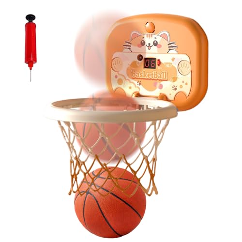 Uonguon Mini Basketball Hoop Set, Wall Mounted Basketball Game, Interactive Sports Activity, Home Entertainment, Indoor Toy Scoreboard for Boys Girls, Bedroom, Living Room, School and Backyard Use von Uonguon