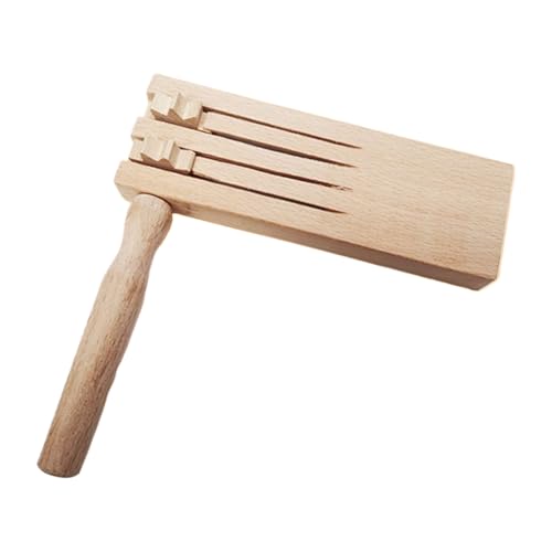 Uonguon Ratchet Noise Maker, Traditional Mexican Rattle, Educational Spin Noisemaker Toy, Classic Sound Effects for Parties, Sporting Events, Kids and Cultural Celebrations, 6.1x5.91 Inch von Uonguon