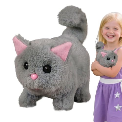 Uonguon Robot Cat, Plush Realistic Electronic Cat, 7.48x4.33x6.69 Inches Interactive Stuffed Animal Toy, Realistic Robotic Kitten, Soft Play Pet for Children, Boys, Girls, Small Children and Gift Uonguon Robot Cat, Plush Realistic Electronic Cat, 7.48x4.33x6.69 Inches Interactive Stuffed Animal Toy, Realistic Robotic Kitten, Soft Play Pet for Children, Boys, Girls, Small Children and Gift von Uonguon