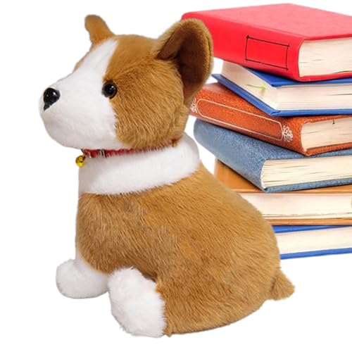 Uonguon Stuffed Dog Plush, Ultra Soft Dog Plush, Realistic Huggable Pup Figure, Small Animal Throw Pillow, Birthday Parties Decor, Animal Themed Celebration Gift,9.84x7.87x5.91 inches von Uonguon