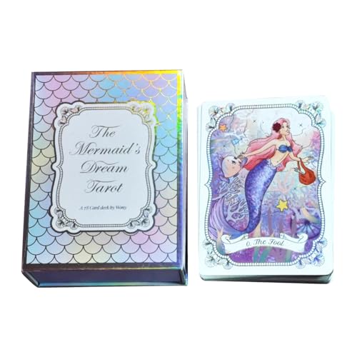 Uonguon Tarotkarten-mystisches Wahrsagery Deck für Anfänger, 78-Karten-Orakel-Set für Tischles, tragbares Vermögen, spirituelle Führung, Zuhause, Reisen, Erwachsene, Männer, Selbstreflexion, Spaß von Uonguon