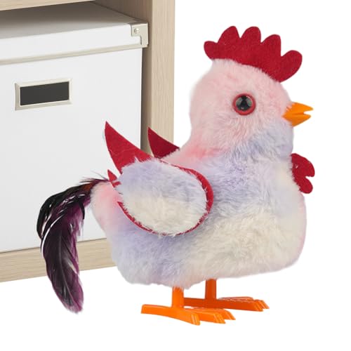 Uonguon Walking Chicken Toy, Electronic Chirping Plush Doll, 9.84x3.54x6.1 Inches Interactive Moving Stuffed Animal, Educational Toddler Toy for Boys, Girls, Kids and Children von Uonguon