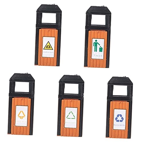 5 Stück Mini Abfallbehälter Modell Teiliges für Puppenhaus Dekoration Mülleimer für Sandtisch und DIY Projekte Ergänzung für Szenen 5 Stück Mini Abfallbehälter Modell Teiliges für Puppenhaus Dekoration Mülleimer für Sandtisch und DIY Projekte Ergänzung für Szenen von Uonlytech