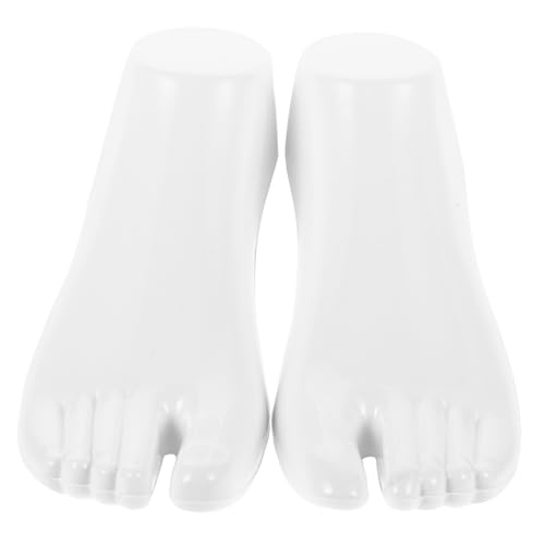 Uonlytech 1 Paar Fußmodellständer Zehen Sockendisplay Mannequin-fuß Fußkettchen-ausstellungsmodell Fußsockenanzeige Realistischer Weiblicher Fuß Stand Fußpuppe Für Socken Plastik Weiß Uonlytech 1 Paar Fußmodellständer Zehen Sockendisplay Mannequin-fuß Fußkettchen-ausstellungsmodell Fußsockenanzeige Realistischer Weiblicher Fuß Stand Fußpuppe Für Socken Plastik Weiß von Uonlytech