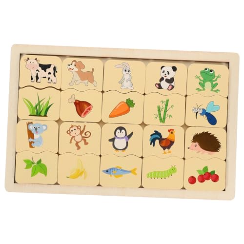 Uonlytech 1 Satz Tierepaarungspaare Puzzlematte Puzzle- für Holzrätsel Holzpuzzle für Steckpuzzle für Holzspielzeug Kinderspielzeug -Rätsel hölzern von Uonlytech