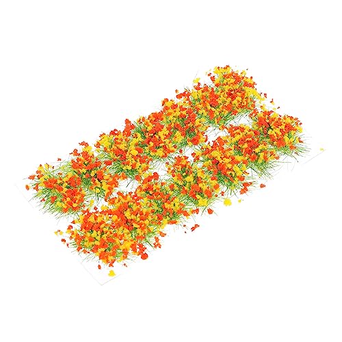 Uonlytech 1 Schachtel Blumencluster Vegetationsgruppen Grasbüschel für Statische Landschaftsmodelle DIY Materialien für Miniaturdekorationen Geeignet für Modellbahn und Tabletop Spiele von Uonlytech