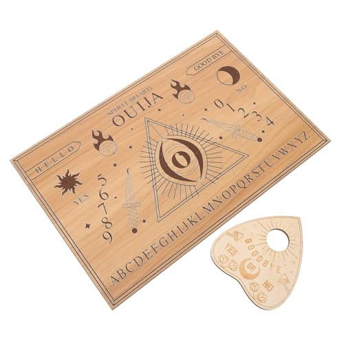 Uonlytech 1 Set Holzornamente Hexerei Brett Heimdekoration Enthält Wahrsagerei Gruselige Wünschelrutenpendel Holzplatten Zubehör Wicca Altar Zubehör Pendel Mit Bösen Augen Beige Uonlytech 1 Set Holzornamente Hexerei Brett Heimdekoration Enthält Wahrsagerei Gruselige Wünschelrutenpendel Holzplatten Zubehör Wicca Altar Zubehör Pendel Mit Bösen Augen Beige von Uonlytech
