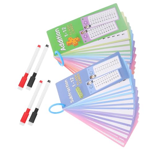 Uonlytech 1 Set Interaktiver Mathematik-lernkarten Für Kinder, Wiederverwendbare Additions- Und Subtraktionskarten, Trocken Abwischbare Lernhilfen Für Frühe Mathematische Fähigkeiten Uonlytech 1 Set Interaktiver Mathematik-lernkarten Für Kinder, Wiederverwendbare Additions- Und Subtraktionskarten, Trocken Abwischbare Lernhilfen Für Frühe Mathematische Fähigkeiten von Uonlytech