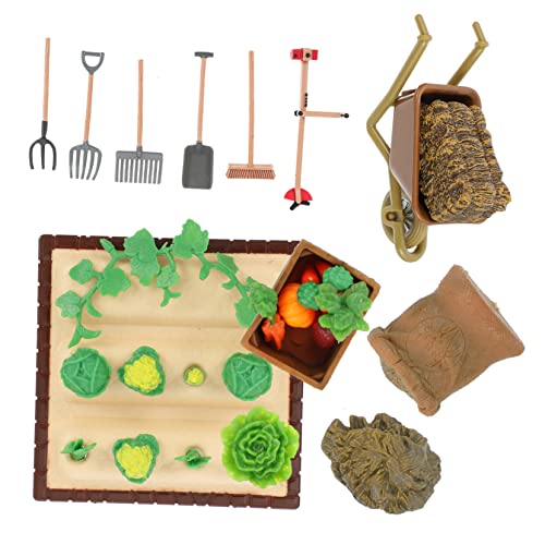 Uonlytech 1 Set Pflanzszenenmodell Außendekor Mini Bauernhof Garten Set Miniatur Bauernhofwerkzeuge Spielmodelle Für Landwirtschaftliche Geräte Bauernhof Werkzeugmodell Bauernhof von Uonlytech