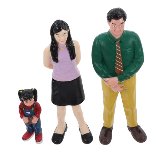 Uonlytech 1 Set Sand Tisch Puppe Figuren Mädchen Miniatur Echte Figur Für Menschen Familie Dummy Familien Puppe Puppen Puppenhaus Puppen PVC von Uonlytech