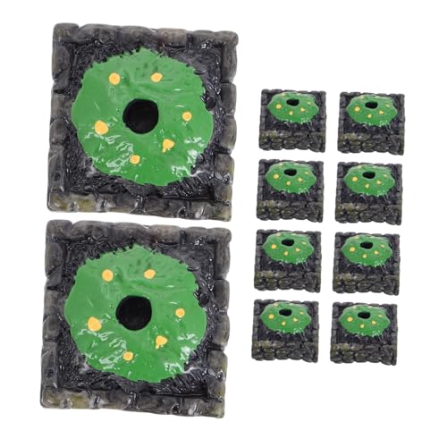 Uonlytech 10 Stück Base Miniaturzubehör Für Den Landschaftsbau Terrarium Miniaturbasis Baumschmuck Im Freien Mini -gartendekorationen Diorama-Basis Mikrolandschaft Plastik von Uonlytech