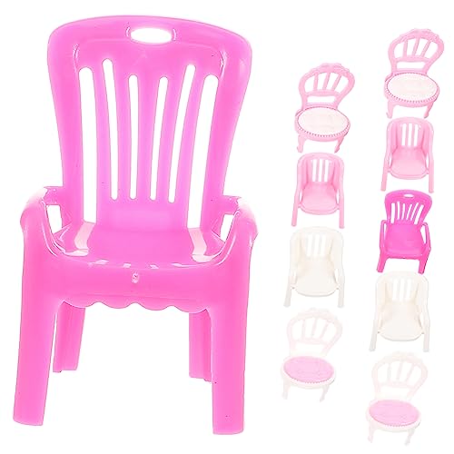 Uonlytech 10Stücke Stühle Für Puppenhaus Dekorative Mini Möbel Für Kinderzimmer Fotografie Und Rollenspiele Niedliche Mini Möbel Für Spielideen von Uonlytech