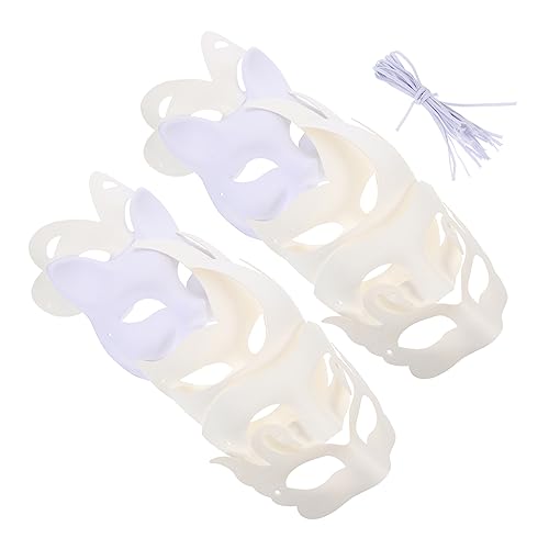 Uonlytech 12 Stück Teiliges DIY Weißes Pappmasken Blanko Handbemalbare Masken für Karneval Halloween Party Vielseitige Kostüm und Bühnenmasken für Erwachsene von Uonlytech