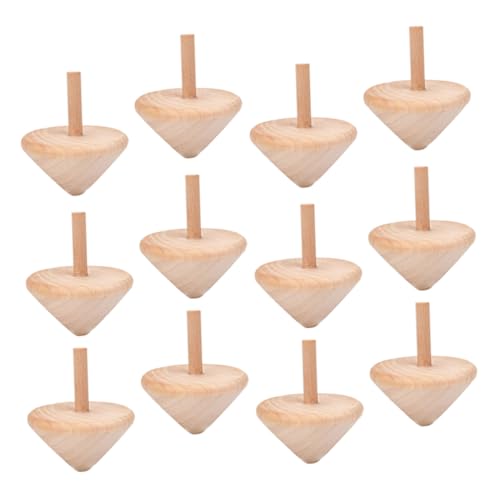 Uonlytech 15 Stück Teiliges Holz Naturbelassene DIY Malspielzeuge für Sicherer Holz für Drinnen und Draußen Fördert Feinmotorik und Familienaktivitäten von Uonlytech