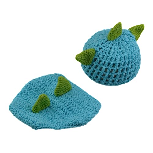 Uonlytech 1Satz Teiliges Fotografie Kostüm Niedliches Dinosaurier Strickoutfit Für Neugeborene Bestehend Aus Mütze Hose Für Fotoshootings von Uonlytech