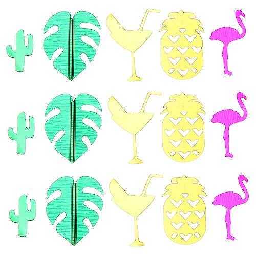 Uonlytech 2 Packungen Strandparty Dekoration Themen Luau Stranddekor Babygeburtstag Konfetti Dekorationen Hawaii Tischdekor Hawaii Fotoautomaten Requisiten Strandthema von Uonlytech