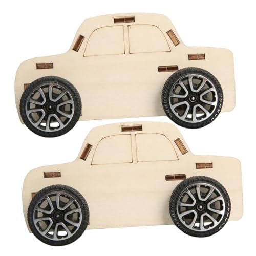 Uonlytech 2 Stück DIY Holzauto für Teiliges Bastelspielzeug Lernspielzeug Wissenschaft und Kreativität Handgemachtes Holzfahrzeug für Junge Bastler Uonlytech 2 Stück DIY Holzauto für Teiliges Bastelspielzeug Lernspielzeug Wissenschaft und Kreativität Handgemachtes Holzfahrzeug für Junge Bastler von Uonlytech