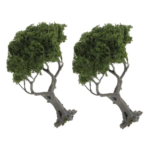 Uonlytech 2 Stück Landschaftsbaum Realistische Miniaturpflanzen für Sandtisch Dekoration und DIY Projekte von Uonlytech