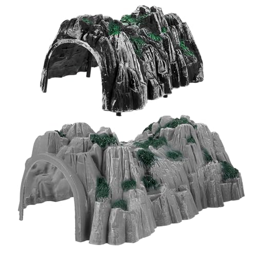Uonlytech 2 Stück Teiliges Simuliertes Höhlenmodell für Plastiktunnel Dekoration für Eisenbahnmodell Tunnel Zubehör für Spielwelten und DIY Projekte Uonlytech 2 Stück Teiliges Simuliertes Höhlenmodell für Plastiktunnel Dekoration für Eisenbahnmodell Tunnel Zubehör für Spielwelten und DIY Projekte von Uonlytech