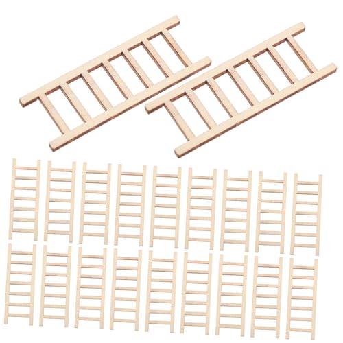 Uonlytech 20 Stück Holzstreüten Ornamente Puppenhausmöbel Mini Schlank Gehen Ding Häuser Drinnen Schritt Steigleitung Realistisch Klein Dekorativ Leiter Hölzern Beige Uonlytech 20 Stück Holzstreüten Ornamente Puppenhausmöbel Mini Schlank Gehen Ding Häuser Drinnen Schritt Steigleitung Realistisch Klein Dekorativ Leiter Hölzern Beige von Uonlytech