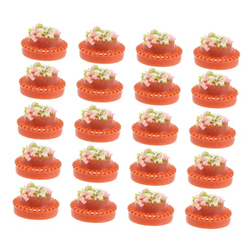Uonlytech 20 Stück Maßstab Kunststoff Mini Blumentöpfe Simulierte Runde Pflanzen für Sandtisch Landschaftsmodell Handwerkliche Mini Garten Dekoration Uonlytech 20 Stück Maßstab Kunststoff Mini Blumentöpfe Simulierte Runde Pflanzen für Sandtisch Landschaftsmodell Handwerkliche Mini Garten Dekoration von Uonlytech