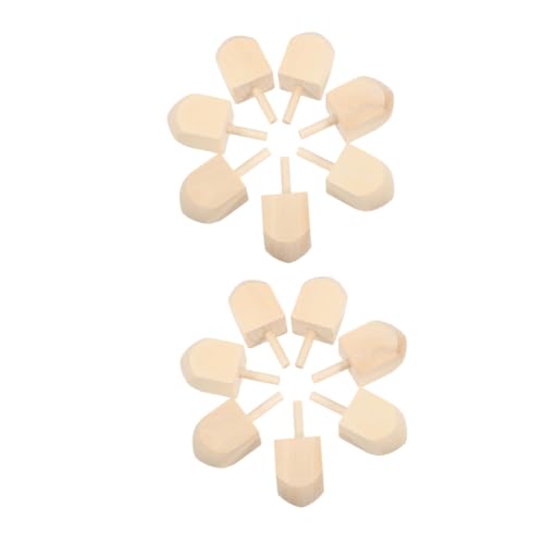 Uonlytech 20 Stück Teiliges Holz Dreidel Unbemalt DIY Bastelspielzeug für Hanukkah Naturbelassene Glatte Holz mit Griff Traditionelles Festtagsdekor Lernspiel für Erwachsene Uonlytech 20 Stück Teiliges Holz Dreidel Unbemalt DIY Bastelspielzeug für Hanukkah Naturbelassene Glatte Holz mit Griff Traditionelles Festtagsdekor Lernspiel für Erwachsene von Uonlytech