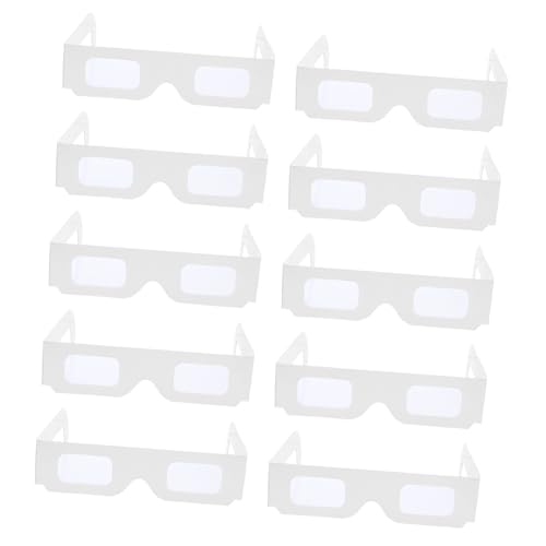 Uonlytech 25 Stück Teiliges Diffraction Papierbrillen Weiß Leichte Tragbare für Festivals DIY Blanko Design zur Kreativen Gestaltung als Party Foto-requisiten Uonlytech 25 Stück Teiliges Diffraction Papierbrillen Weiß Leichte Tragbare für Festivals DIY Blanko Design zur Kreativen Gestaltung als Party Foto-requisiten von Uonlytech