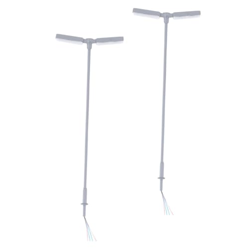 Uonlytech Kleiner Straßenlaterne Modell 2 Stück LED Straßenlaternenpfahl für Sandtisch Dekoration Miniatur Licht für Puppenhaus und Mikrolandschafts Ornamente Uonlytech Kleiner Straßenlaterne Modell 2 Stück LED Straßenlaternenpfahl für Sandtisch Dekoration Miniatur Licht für Puppenhaus und Mikrolandschafts Ornamente von Uonlytech