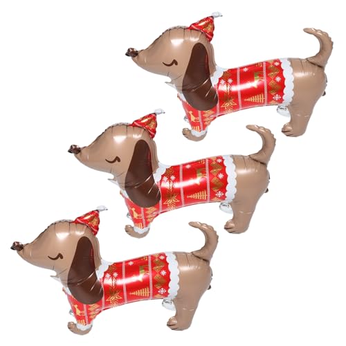 Uonlytech 3 Stück Hundeballon aus Aluminiumfolie Glänzende Langlebige Tierparty-deko für Hunde-geburtstagsfeiern Weihnachtsballon Haustierparty Uonlytech 3 Stück Hundeballon aus Aluminiumfolie Glänzende Langlebige Tierparty-deko für Hunde-geburtstagsfeiern Weihnachtsballon Haustierparty von Uonlytech