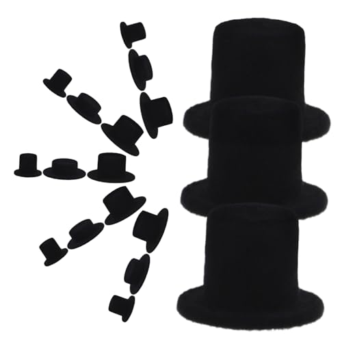Uonlytech 30 Stück Clown-Hut-Puppe Klein Mini-Hut Puppenhut Stroh Miniatur Minihüte Zum Basteln Mini-hüte Weihnachten Eisig Puppen-minihüte Mini-puppenhüte Beflockung Black Uonlytech 30 Stück Clown-Hut-Puppe Klein Mini-Hut Puppenhut Stroh Miniatur Minihüte Zum Basteln Mini-hüte Weihnachten Eisig Puppen-minihüte Mini-puppenhüte Beflockung Black von Uonlytech