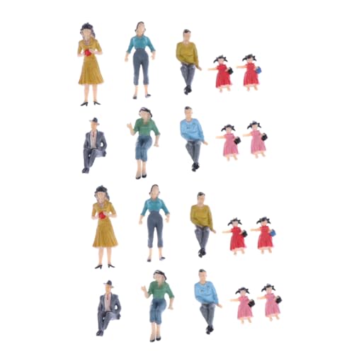 Uonlytech 30 Stück Miniaturfiguren Maßstab Personen für Architektur DIY Projekte und Dekoration Robuste Kunststofffiguren für Realistische Szenen Uonlytech 30 Stück Miniaturfiguren Maßstab Personen für Architektur DIY Projekte und Dekoration Robuste Kunststofffiguren für Realistische Szenen von Uonlytech