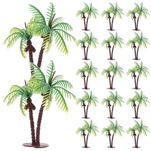 Uonlytech 36 Stück Miniatur-Kokospalmen – Miniatur-Baumfiguren, Dekorationen für Aquarium, Feengarten, Sandtisch, Mikrolandschaft von Uonlytech
