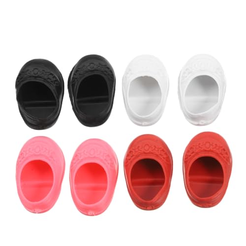 Uonlytech 4 Paare Schuhe Wiedergeborenes Puppenzubehör Babypuppensachen Puppenschuhe Babydoll-Schuhe Plastik Uonlytech 4 Paare Schuhe Wiedergeborenes Puppenzubehör Babypuppensachen Puppenschuhe Babydoll-Schuhe Plastik von Uonlytech