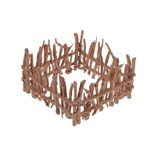 Uonlytech 4 Stück Künstlicher Zaun Lernspielzeug für Kleinkinder Bauernhoffiguren für Miniaturgartendekorationen Kantenrand Bauernhof-Spielset für Vorschulkinder Plastik von Uonlytech