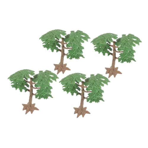 Uonlytech 4 Stück Simulationslandschaftsbaum Mini Szenenzubehör Modellbäume Sandtisch Modellmaterialien DIY Modell des Sandtischs Mikrosimulation Kleiner Baum Modelleisenbahn Bonsai von Uonlytech
