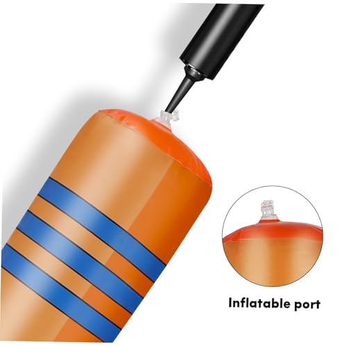 Uonlytech 4 Stück Teiliges Aufblasbare Jumbo Bleistifte PVC Leuchtendes Orange Schnell Aufblasbar Dekorative Schulanfang Foto Requisiten für Kinderpartys und Zufällige Farbe Zufällige Farbe von Uonlytech