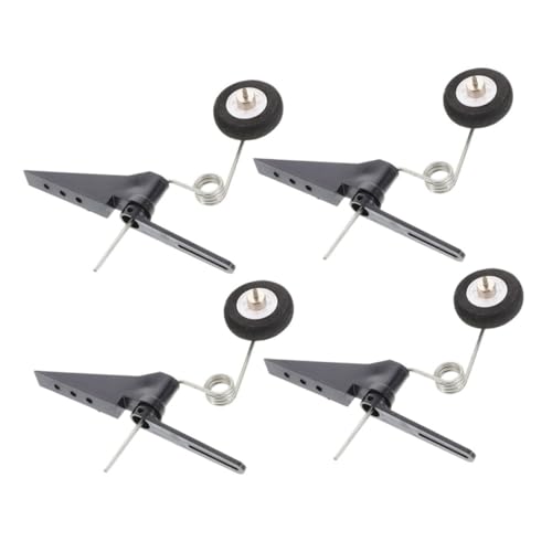 Uonlytech 4 Stück Teiliges Rc Flugzeug Ersatzteil Stabile Modellflugzeug Heckrad Mechanismus Passend für Modelle Klasse DIY-freundlich Robust für Outdoor-landeunterstützung von Uonlytech