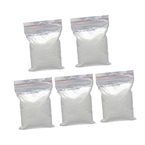 Uonlytech 5Er-Packungen Weißer Aquariumsand Multifunktionale Dekoration für Fischbecken Vasen und Garten für Hochzeitsfeiern und Terrarien von Uonlytech