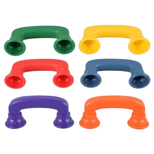 Uonlytech 6 Stück 6 Kleinkind Spieltelefone Flüstertelefone Für Das Klassenzimmer Frühes Lernspielzeug Buntes Flüstertelefon Flüstertelefone Zum Lesen Spielzeugtelefone Rollentelefon von Uonlytech