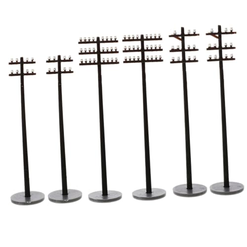 Uonlytech 6 Stück Mini-Telefonmast Stangen z Sandkasten Mini-Telegrafenmast Kleiner Telegrafenmast Landschaftsmodelle Miniatur-Telegrafenmastmodell Telegrafenmast Modell Abs Uonlytech 6 Stück Mini-Telefonmast Stangen z Sandkasten Mini-Telegrafenmast Kleiner Telegrafenmast Landschaftsmodelle Miniatur-Telegrafenmastmodell Telegrafenmast Modell Abs von Uonlytech