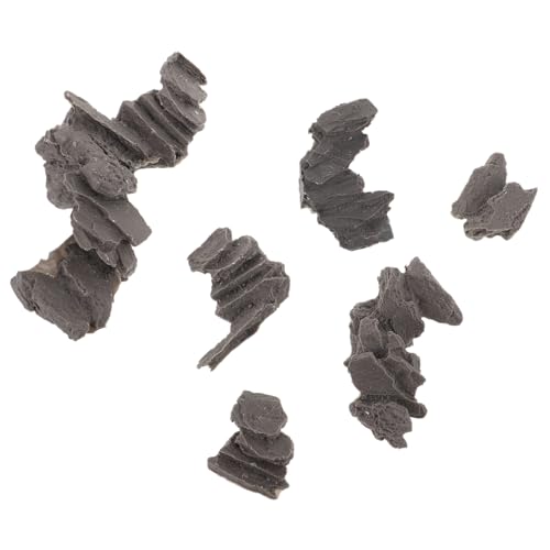 Uonlytech 6 Stück Teiliges Miniatur Stein-treppen Realistische Garten aus Langlebigem Material Dekorative Pflastersteine für Miniatur-landschaften Dioramen und Eisenbahn-sandtisch Zubehör von Uonlytech
