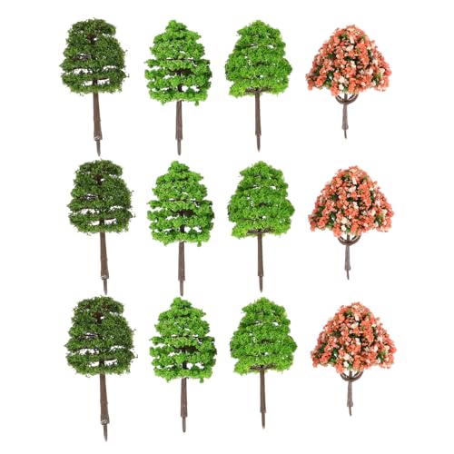 Uonlytech 70 Stücke Miniatur Simulationsbaum Modell für Feen Garten Dekoration Landschaftsdekor Kunstpflanzen Mikrolandschafts Baumschmuck Passend für Sandkasten Szenen Lebendiges Design von Uonlytech
