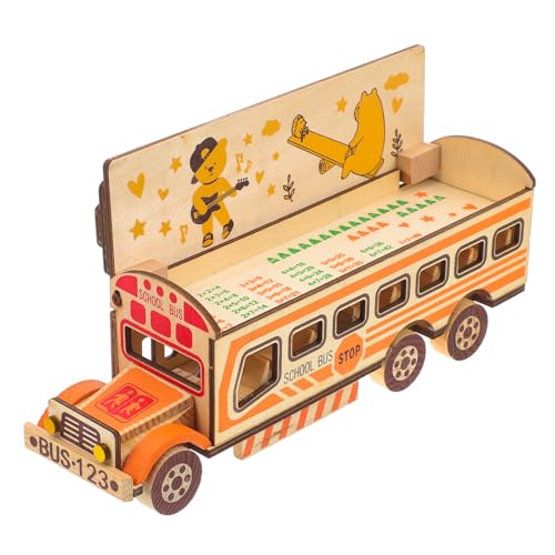 Uonlytech Busspielzeug für Kleinkinder Schule Modellauto Auto Kinderbus Kleiner Schulbus Automodelle Kinderspielzeug Schulbus Auto schimmel Holz Uonlytech Busspielzeug für Kleinkinder Schule Modellauto Auto Kinderbus Kleiner Schulbus Automodelle Kinderspielzeug Schulbus Auto schimmel Holz von Uonlytech