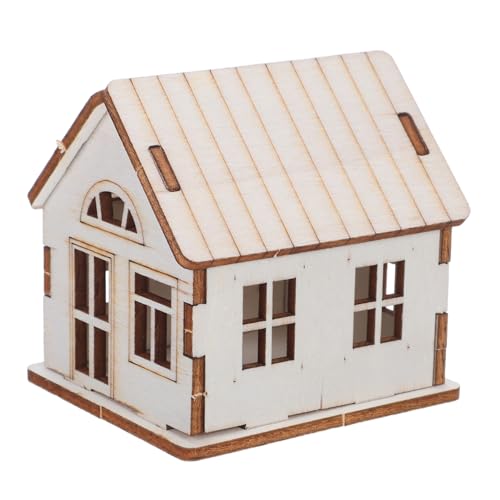 Uonlytech DIY Holzhaus Modellbausatz Miniatur Bausatz aus Massivem Holz Natürliches Puzzle für Kreative Bastelprojekte Vielseitige Weihnachtsdeko für Zuhause und Büro Geschenkidee Uonlytech DIY Holzhaus Modellbausatz Miniatur Bausatz aus Massivem Holz Natürliches Puzzle für Kreative Bastelprojekte Vielseitige Weihnachtsdeko für Zuhause und Büro Geschenkidee von Uonlytech