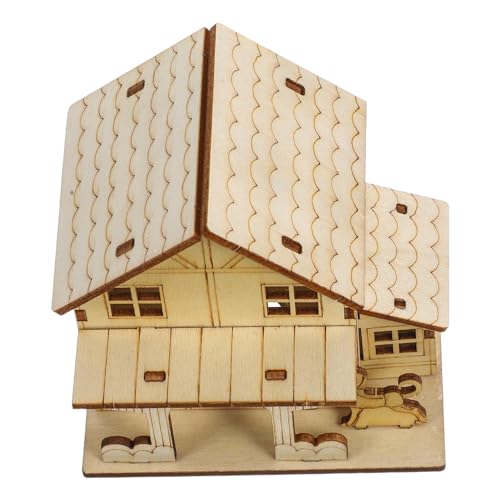 Uonlytech Log Cabin Kit Holzhaus Modell Bausatz mit LED Beleuchtung DIY Miniatur Haus Puzzle Holzbausatz Gartenhaus Bastelset für Innenraum Dekoration und Entspannende Handarbeit Uonlytech Log Cabin Kit Holzhaus Modell Bausatz mit LED Beleuchtung DIY Miniatur Haus Puzzle Holzbausatz Gartenhaus Bastelset für Innenraum Dekoration und Entspannende Handarbeit von Uonlytech