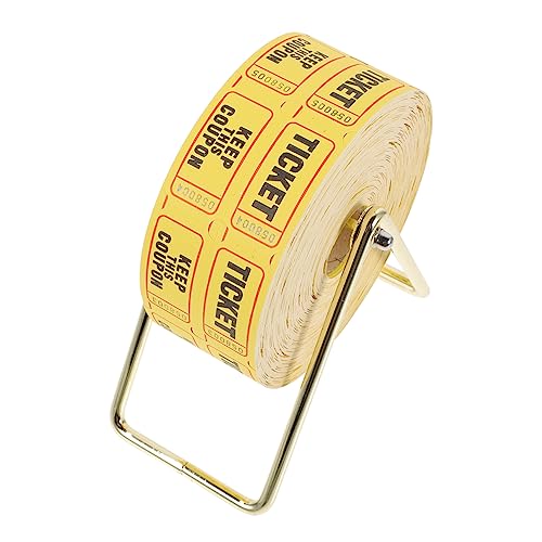 Uonlytech Lotterielose-Set Tombola-Ticketinhaber Tombola-Los-Inhaber Tickets in großen Mengen verlosen Lucky Number Tombola-Los mit Halter Tombola-Ticketspender aus Metall Papier von Uonlytech