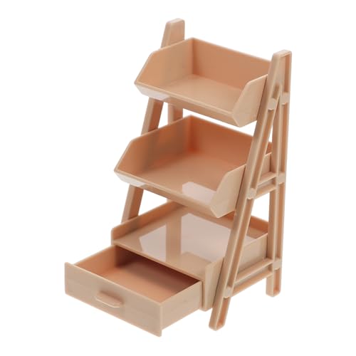 Uonlytech Miniaturregal Mini-Miniaturmodell Minischrank für winzig Gestell Puppenhaus Bücherregal Mini-Bücherregal für Mini-Bücher Miniaturmöbel Puppenstubenregal Plastik Khaki Uonlytech Miniaturregal Mini-Miniaturmodell Minischrank für winzig Gestell Puppenhaus Bücherregal Mini-Bücherregal für Mini-Bücher Miniaturmöbel Puppenstubenregal Plastik Khaki von Uonlytech