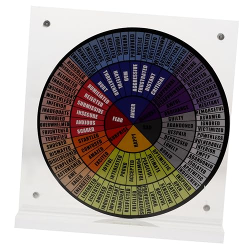 Uonlytech Raddiagramm Für Psychische Gesundheit Raddiagramm Für Emotionen Gefühle Für Die Emotionsradtherapie Emotionsrad Magnet Angst Stimmungsfarbe Beruhigend Für Erwachsene von Uonlytech