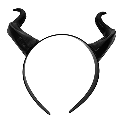 Uonlytech Schwarz Horn Stirnband Teufel Horn Stirnband Halloween Teufel für Halloween Cosplay Party Decor Uonlytech Schwarz Horn Stirnband Teufel Horn Stirnband Halloween Teufel für Halloween Cosplay Party Decor von Uonlytech